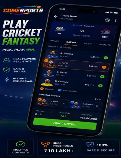 Play4Rloginplay (Play4R login play) fantasy cricket & matchday visual 2